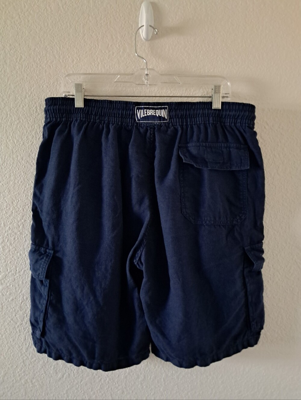 Vilebrequin Cargo Shorts Utility Blue Utilty Pocket Drawstring Waist Size XL - Picture 4 of 11